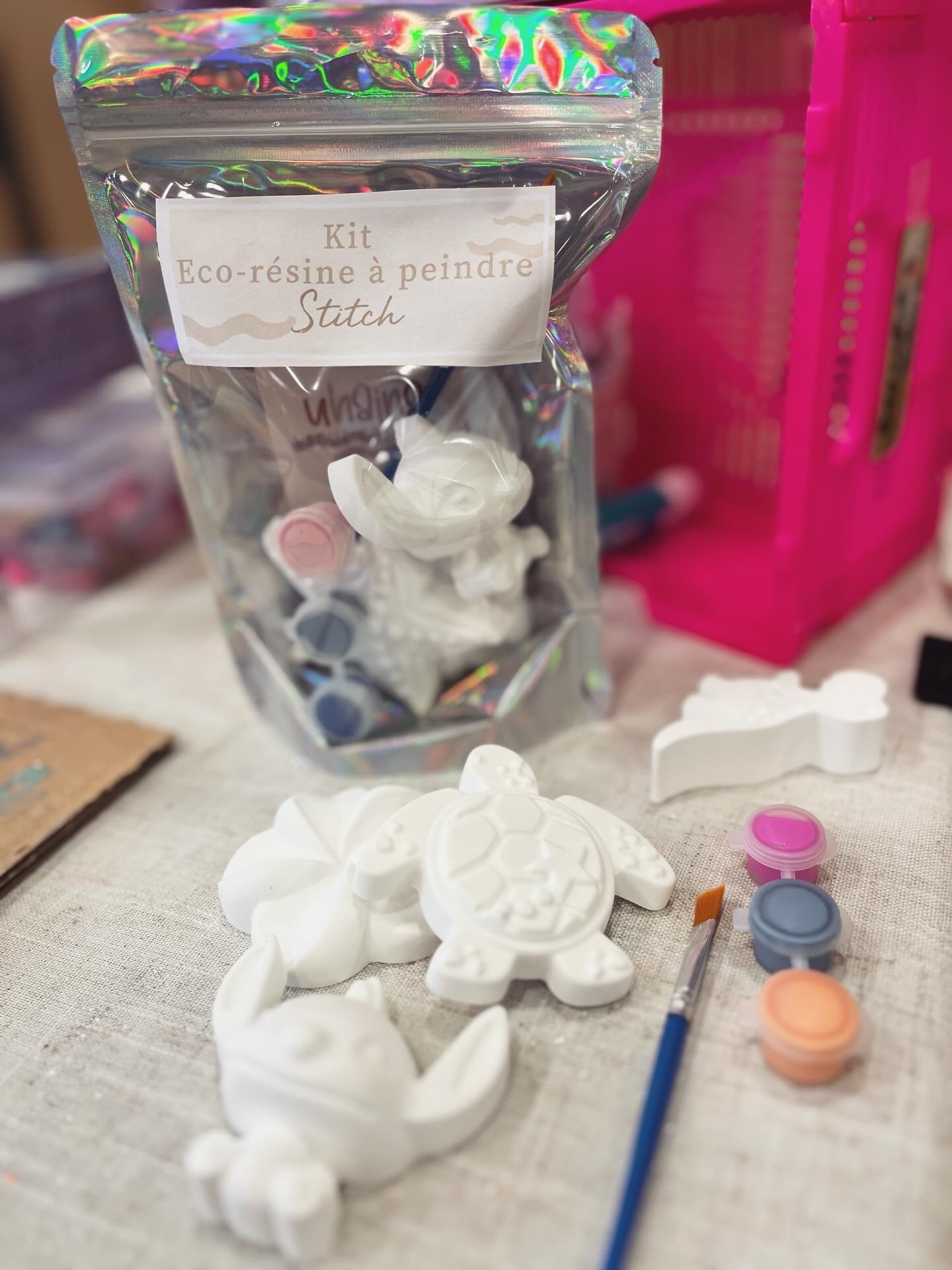 Kit DIY - Eco-Résine à Peindre - Thème Stitch – Image 3