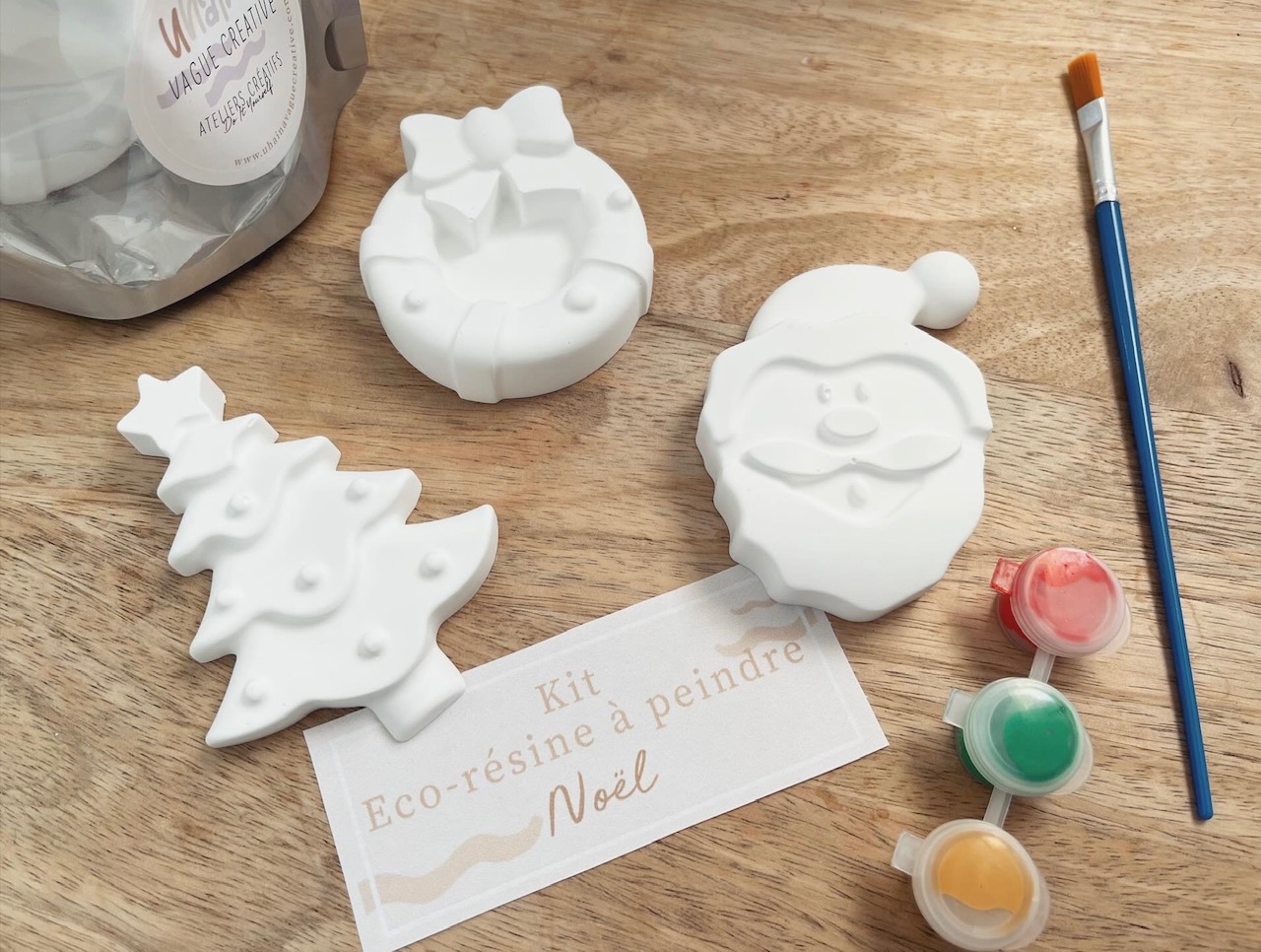 Kit DIY - Eco-Résine à Peindre - Thème Noël